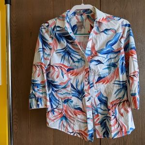 Chico's Floral Pattern Top